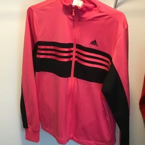 pink adidas vest